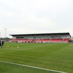 The Hayes And Yeading stadium is one of the 'Ted Lasso' filming locations. (Photo by David Rogers/Ge...