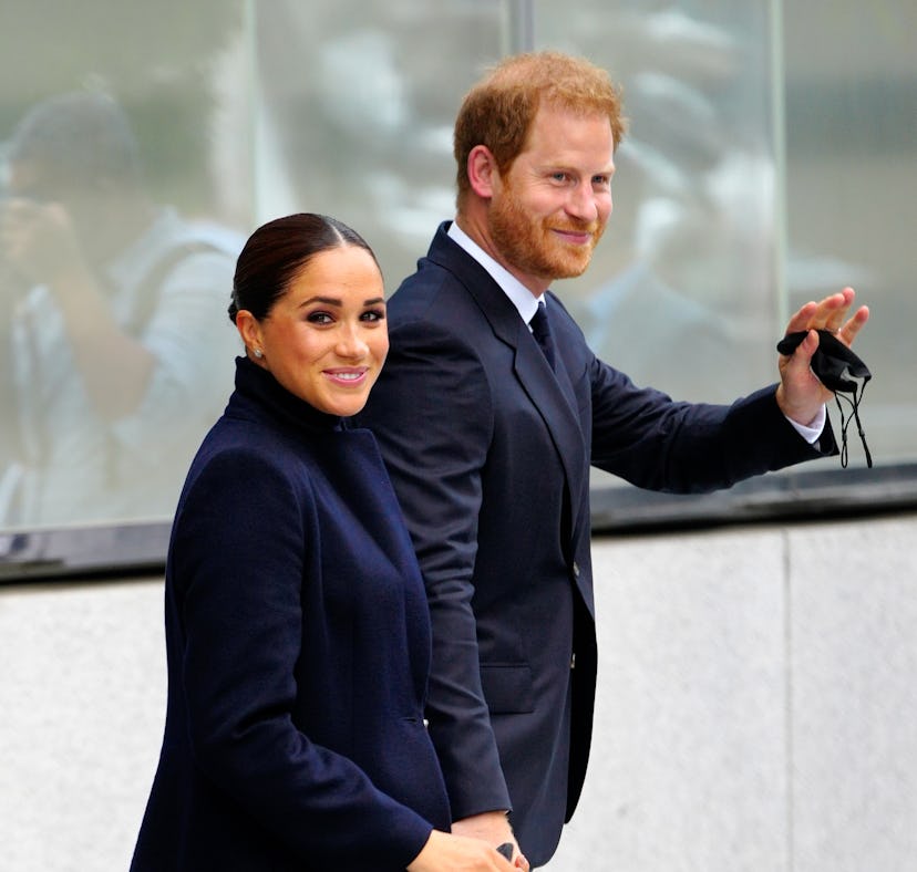 NEW YORK, NEW YORK - SEPTEMBER 23: Prince Harry and Meghan Markle, Duke and Duchess of Sussex visit ...