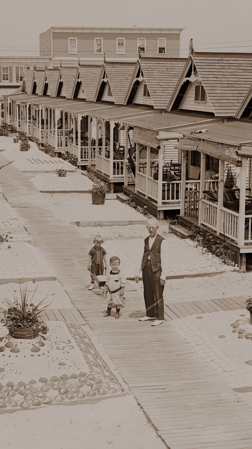 Bungalow colony in Rockaway, New York in the 1920s