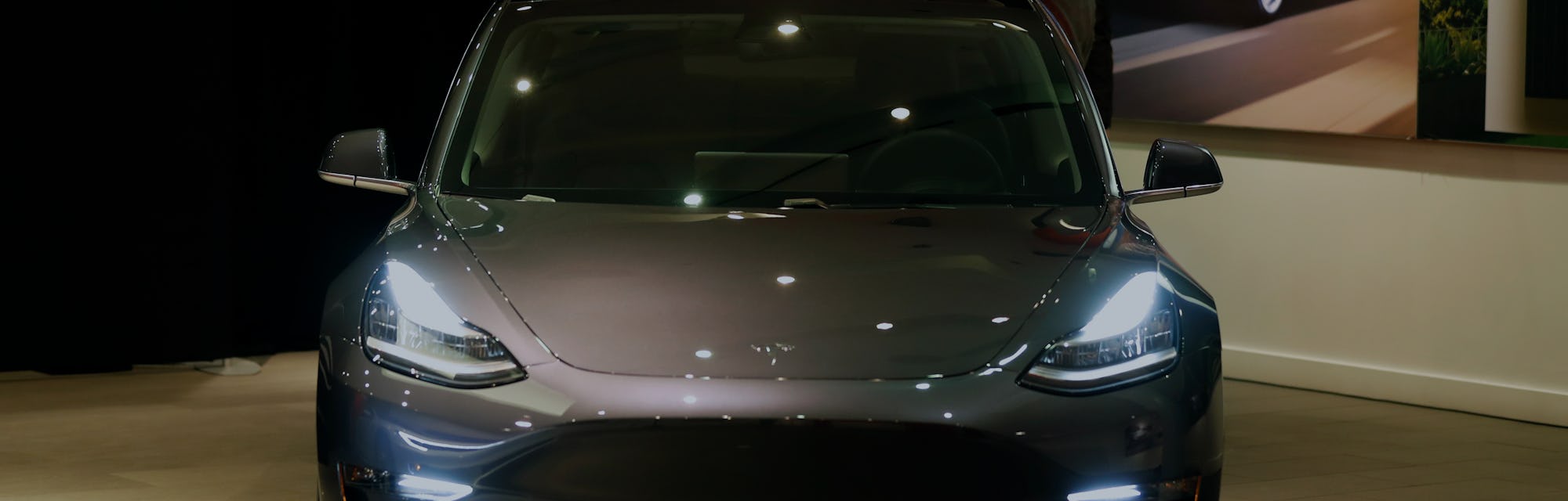 Tesla 3 at Stanford Shopping Center in Palo Alto, Calif., on Thursday, January 11, 2018. (Photo by S...