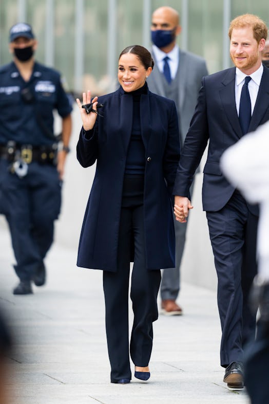  Meghan Markle, Duchess of Sussex, and Prince Harry, Duke of Sussex, are seen at the World Trade Cen...