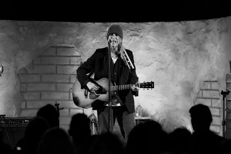 PIONEERTOWN, CALIFORNIA - AUGUST 31: (EDITORS NOTE: Image has been converted to black and white.) Pa...