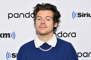 NEW YORK, NEW YORK - MARCH 02: (EXCLUSIVE COVERAGE) Harry Styles visits SiriusXM Studios on March 02...
