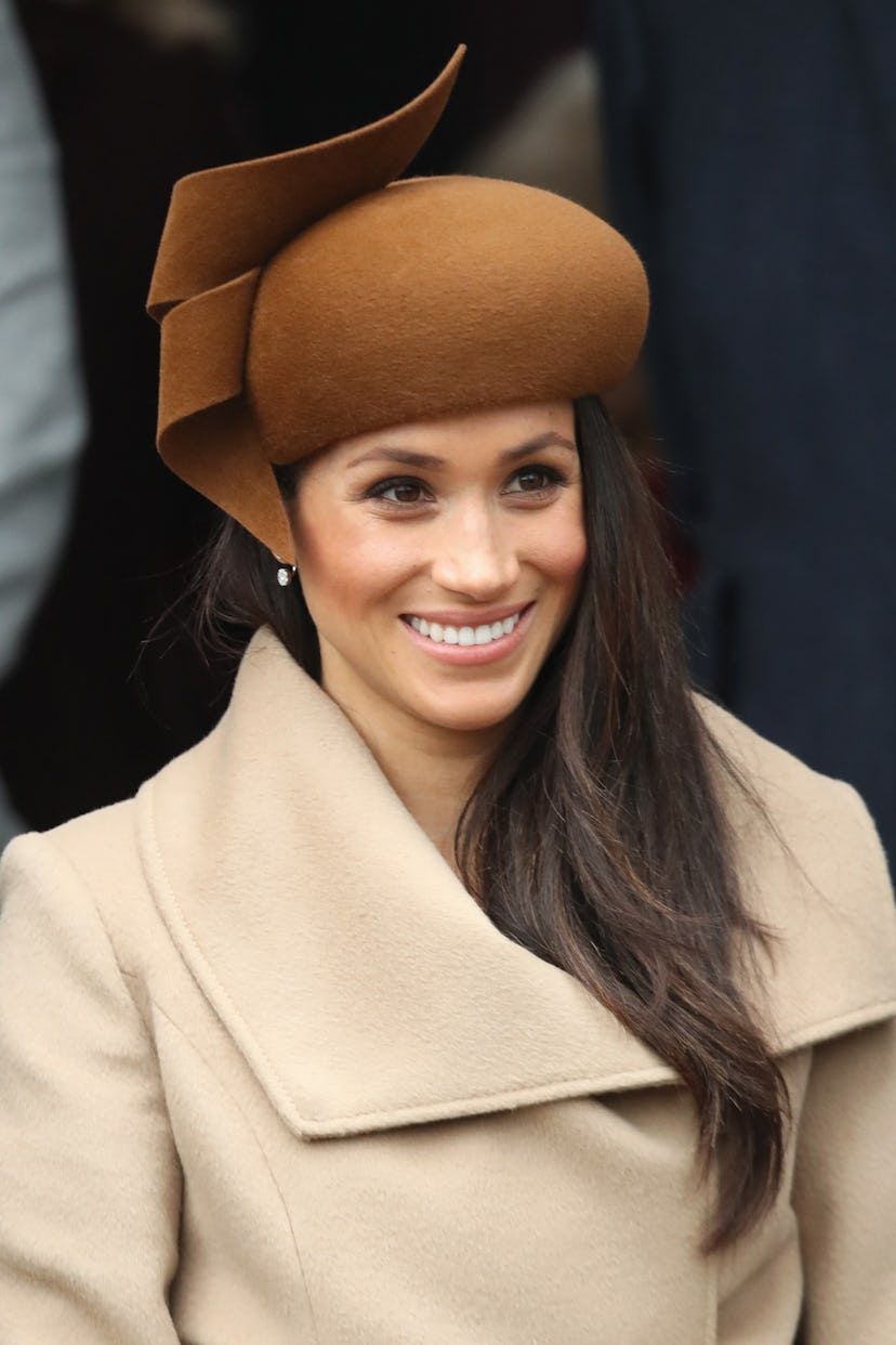 Meghan Markle wore a camel coat for Christmas with the royals.