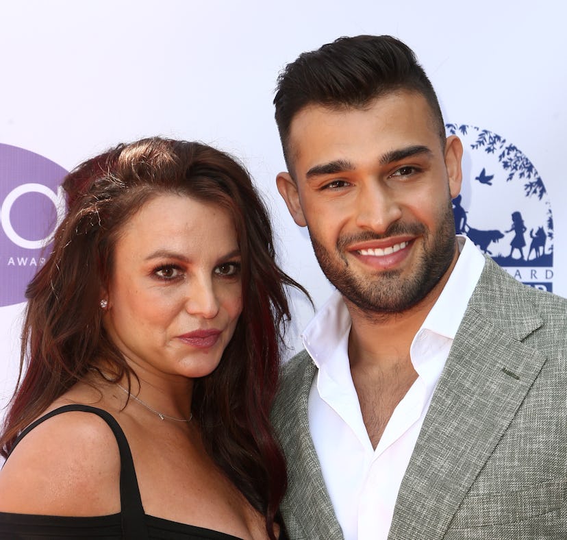 Britney Spears and Sam Asghari attend the 2019 Daytime Beauty Awards in Los Angeles. Asghari has sin...