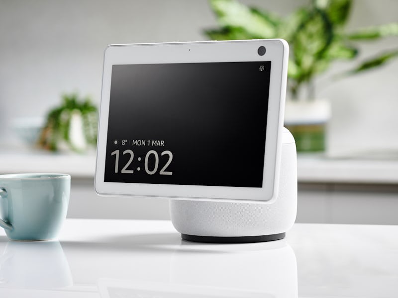 An Amazon Echo Show 10 (3rd generation) smart display and multimedia speaker, taken on March 1, 2021...