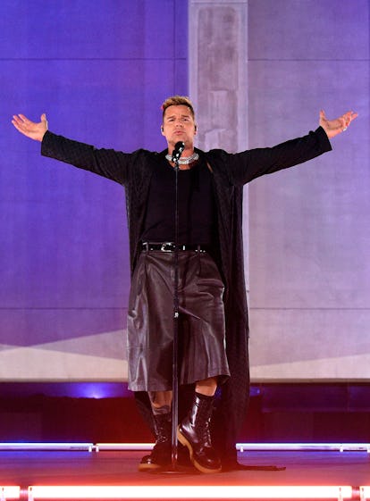 LOS ANGELES, CALIFORNIA - SEPTEMBER 23: In this image released on September 23, Ricky Martin perform...