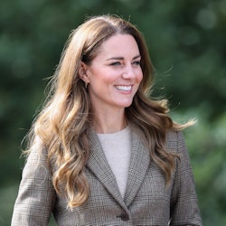 Duchess of Cambridge Kate Middleton arrives to embark on a boat trip on Lake Windermereon September ...