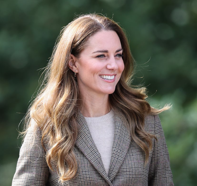 Duchess of Cambridge Kate Middleton arrives to embark on a boat trip on Lake Windermereon September ...