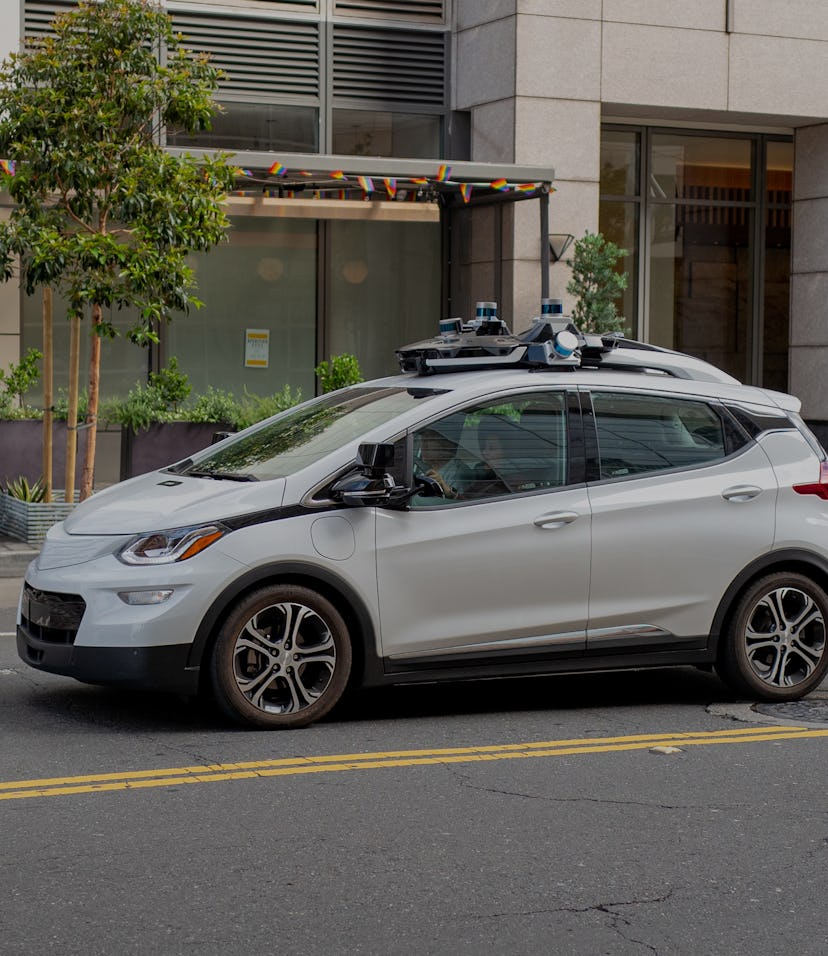 A Cruise Chevrolet Bolt experimental self-driving car from automaker General Motors and autonomous c...
