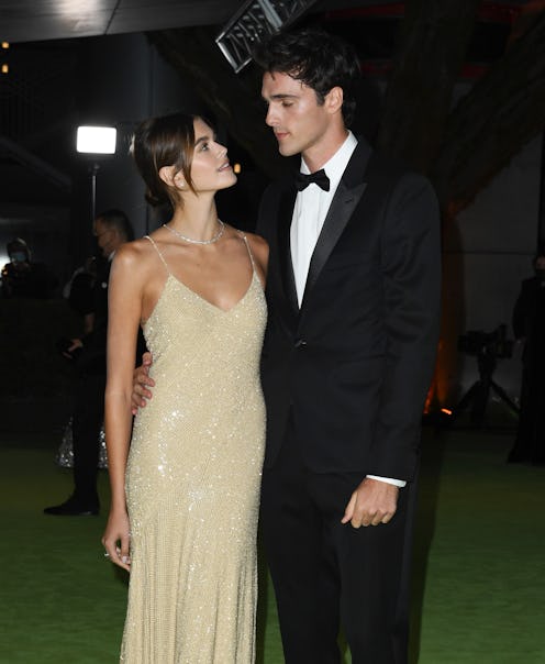 Kaia Gerber and Jacob Elordi attend The Academy Museum Of Motion Pictures Opening Gala at Academy Mu...