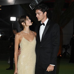 Kaia Gerber and Jacob Elordi attend The Academy Museum Of Motion Pictures Opening Gala at Academy Mu...
