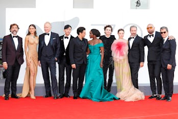 VENICE, ITALY - SEPTEMBER 03, 2021: Javier Bardem, Zendaya, Stellan Skarsgard, Chang Chen, Oscar Isa...