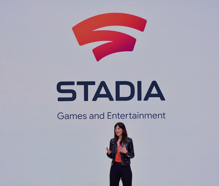 Head of Stadia Games and Entertainment Jade Raymond speaks on-stage during the annual Game Developer...