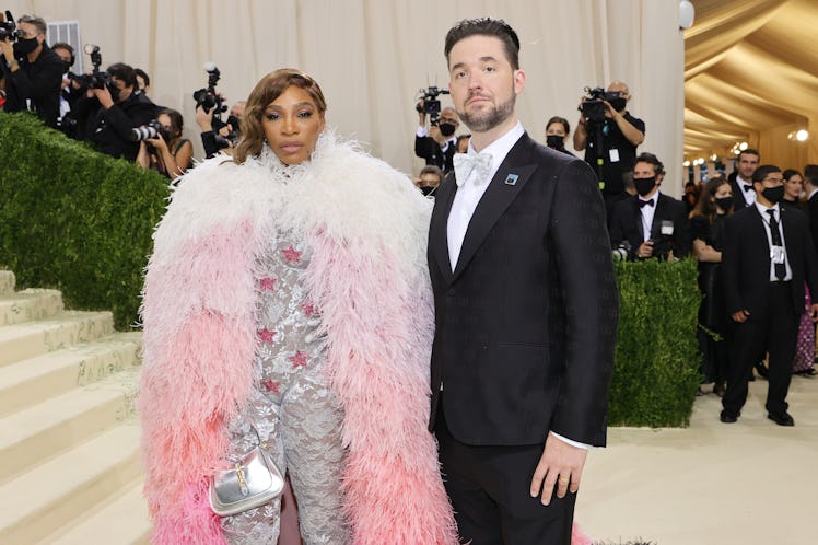 Serena Williams and Alexis Ohanian attend The 2021 Met Gala Celebrating In America: A Lexicon Of Fas...