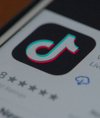 An user opening TikTok on his iPhone in L'Aquila, Italy, on January 23, 2021. The Privacy Guarantor ...