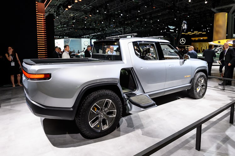 NEW YORK, NY, UNITED STATES - 2019/04/17: Rivian R1T seen at the New York International Auto Show at...