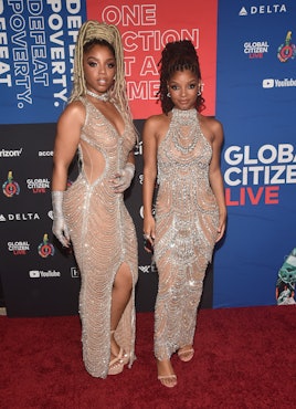 LOS ANGELES, CALIFORNIA - SEPTEMBER 25: Chloe X Halle attend the 2021 Global Citizen Live, Los Angel...
