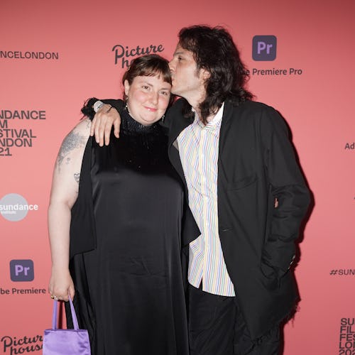 Lena Dunham and Luis Felber attend the Sundance London Film Festival screening of Zola, at the Pictu...