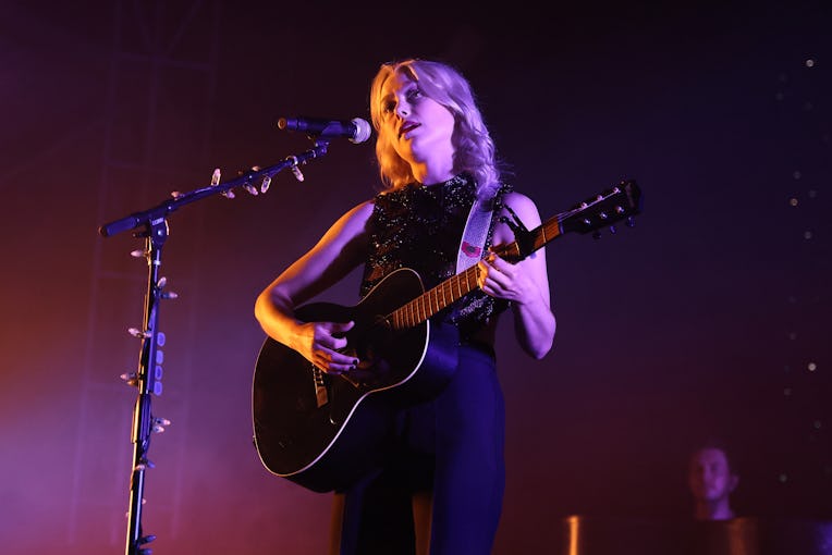 NEW YORK, NEW YORK - SEPTEMBER 25: Phoebe Bridgers performs during the 2021 Governors Ball Music Fes...
