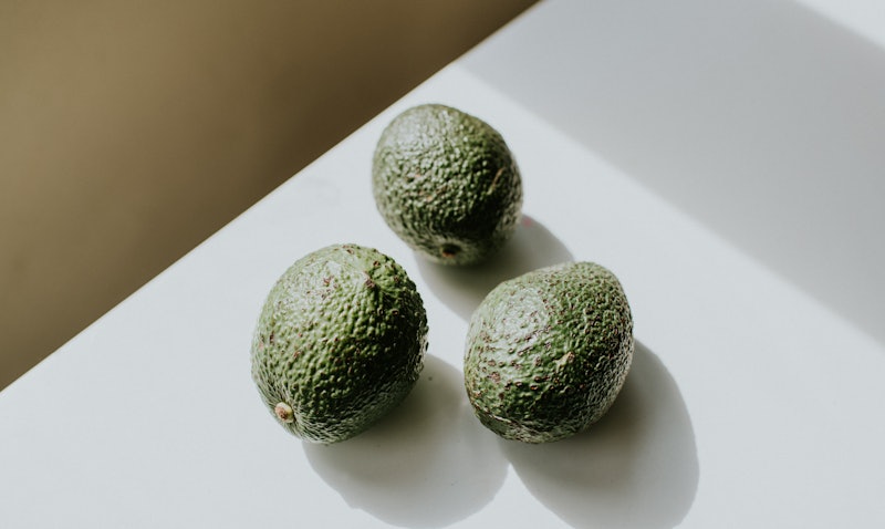 3 firm bumpy avocados form the shape of a chalice. Ob-gyns suggest looking out for these kinds of vu...