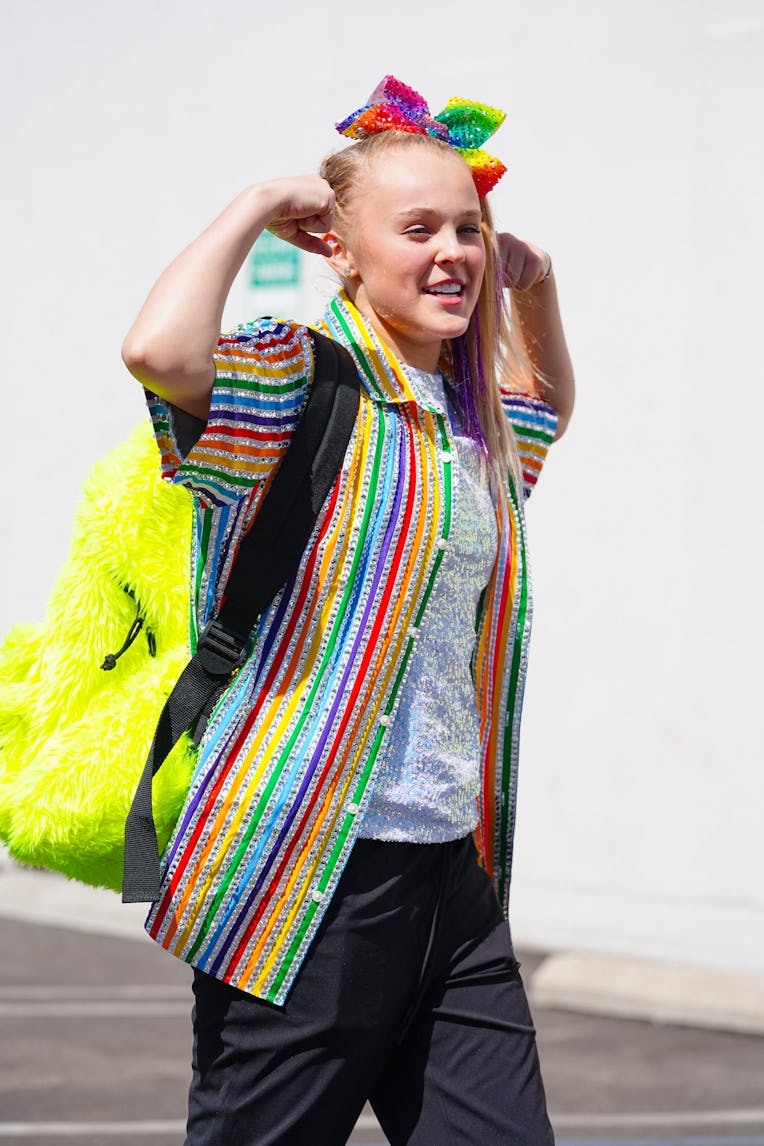 LOS ANGELES, CA - SEPTEMBER 22: JoJo Siwa is seen outside 'Dancing With The Stars' Rehearsal Studio ...
