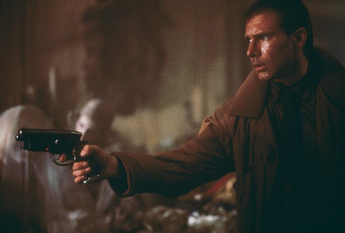 'Blade runner' Rick Deckard (Harrison Ford) enters Sebastian's apartment, where he is soon to be att...