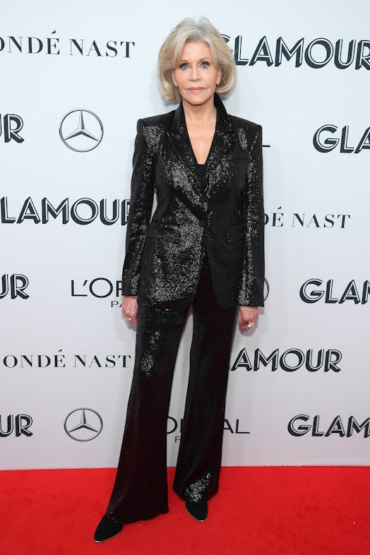 Jane Fonda attends the 2019 Glamour Women Of The Year Awards at Alice Tully Hall in New York City in...