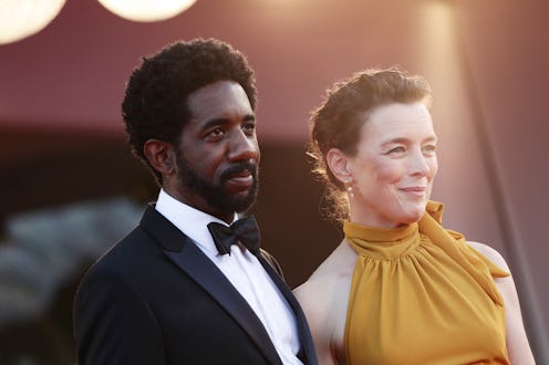 VENICE, ITALY - SEPTEMBER 05: Olivia Williams and Rhashan Stone attend the red carpet of the "Kineo ...