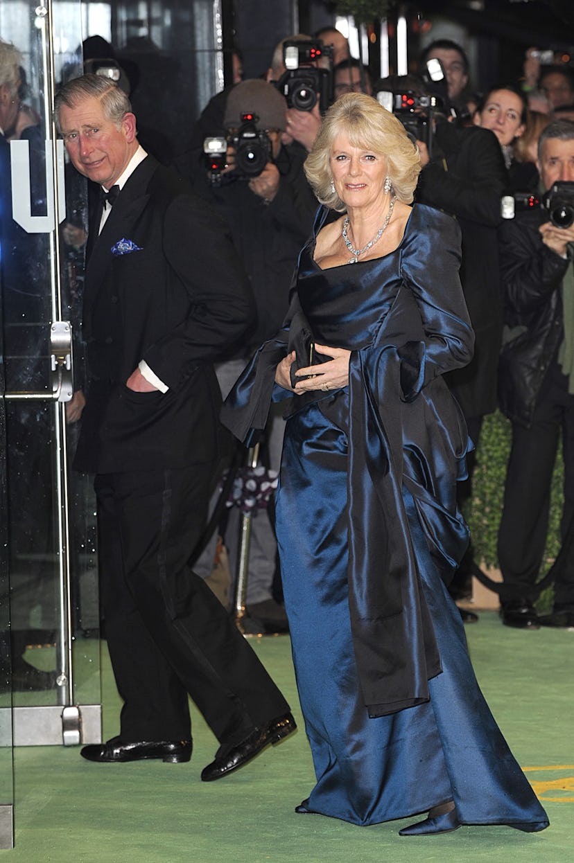 Prince Charles and Camilla Parker-Bowles attend a movie premiere.