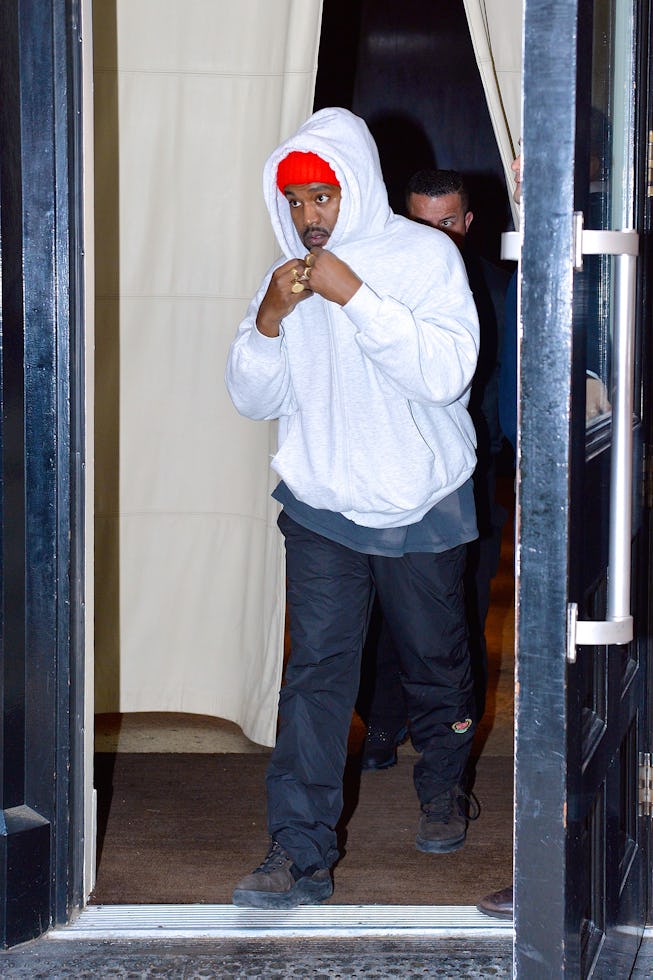 NEW YORK, NY - DECEMBER 18: Kanye West seen out and about in Manhattan on December 18, 2017 in New...