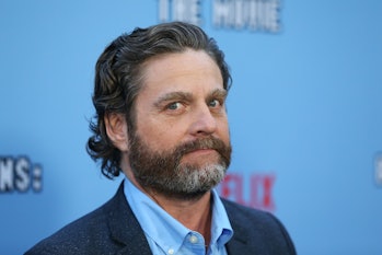 HOLLYWOOD, CALIFORNIA - SEPTEMBER 16: Zach Galifianakis attends the LA premiere of Netflix's "Betwee...