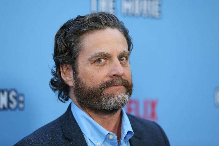 HOLLYWOOD, CALIFORNIA - SEPTEMBER 16: Zach Galifianakis attends the LA premiere of Netflix's "Betwee...