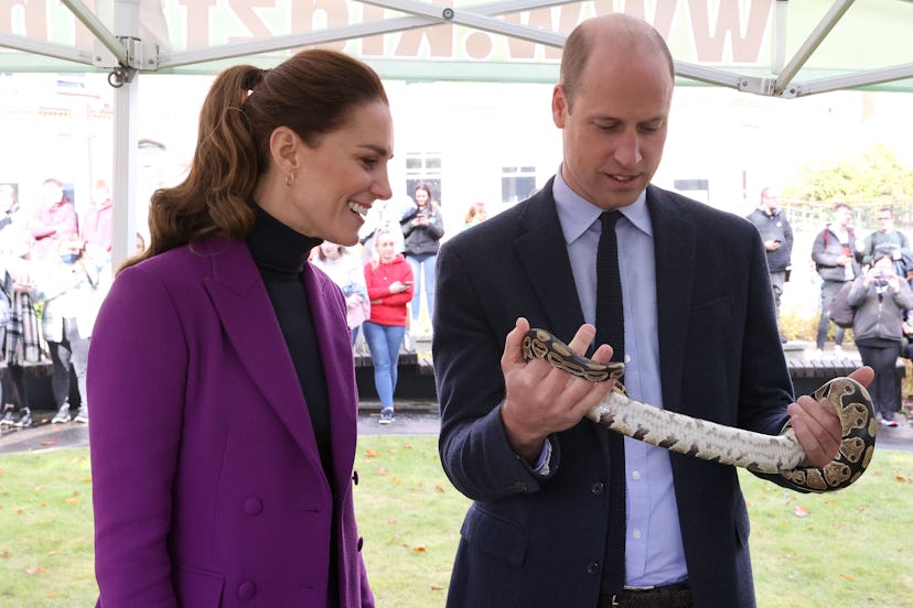 Prince William says Prince George loves snakes.