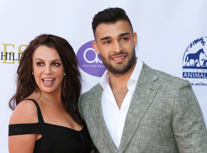 Britney Spears and Sam Asghari at the 2019 Daytime Beauty Awards in Los Angeles, months before Britn...