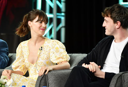 PASADENA, CALIFORNIA - JANUARY 17: (L-R) Daisy Edgar-Jones and Paul Mescal of "Normal People" speak ...