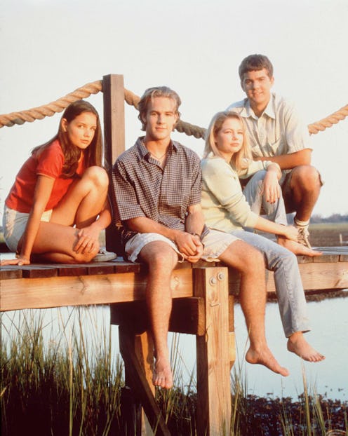 386157 02: The cast of television's "Dawson's Creek" poses for a photo in 1997. From left to right a...