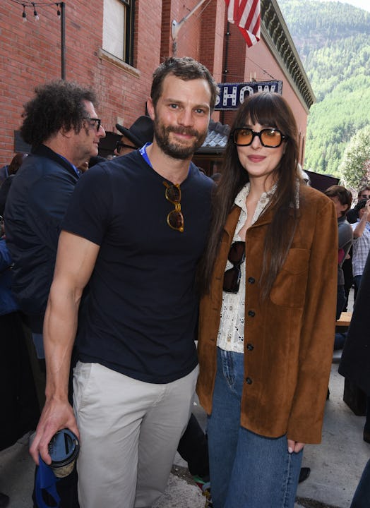 TELLURIDE, COLORADO - SEPTEMBER 04: Jamie Dornan and Dakota Johnson attend the Telluride Film Festiv...