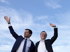 Pete and Chasten Buttigieg posted the first photo of their twin babies.
