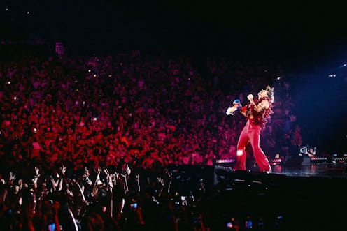 LAS VEGAS, NEVADA - SEPTEMBER 04: Harry Styles performs onstage during the tour opener for Love On T...