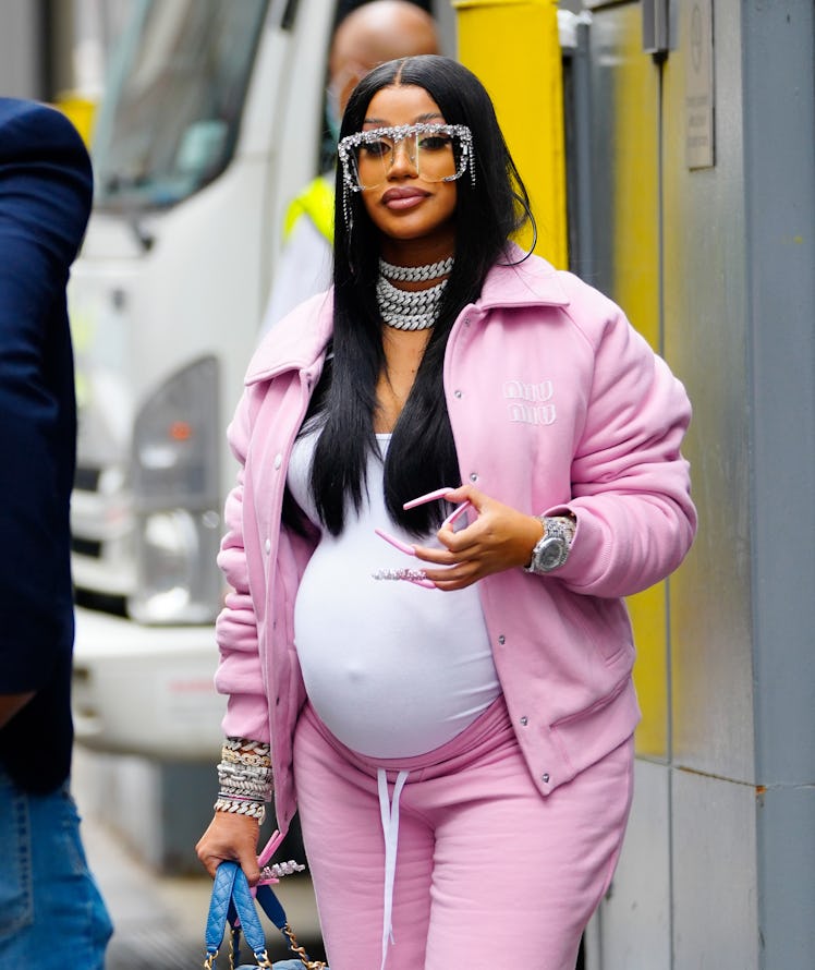 Cardi B shared the first photo of her second child with Offset.