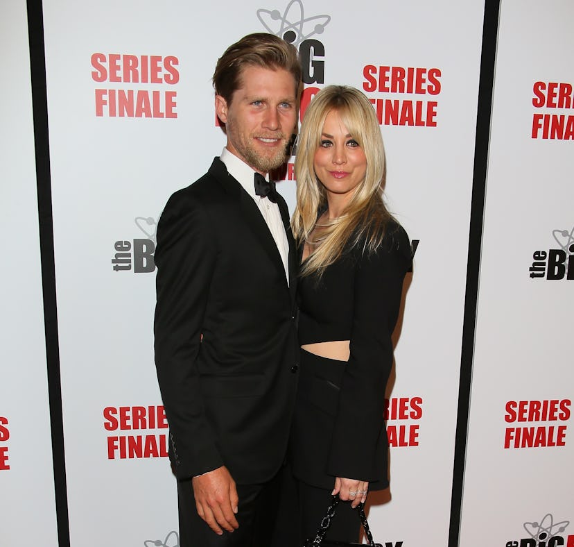 PASADENA, CALIFORNIA - MAY 01: Kaley Cuoco and Karl Cook attend series finale party for CBS' "The Bi...