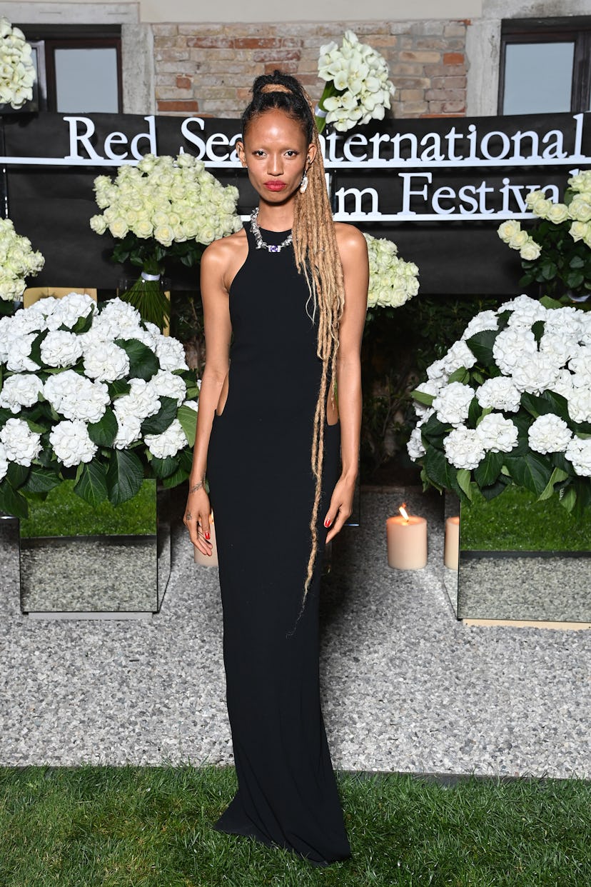 VENICE, ITALY - SEPTEMBER 04: Adesuwa Aighewi attends the Celebration of Women in Cinema Gala hosted...