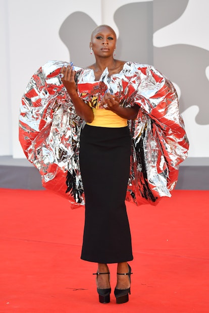 Cynthia Erivo attends the red carpet of the movie "Dune" during the 78th Venice International Film F...