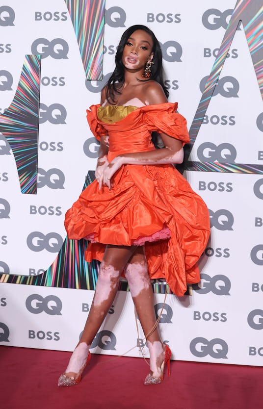 LONDON, ENGLAND - SEPTEMBER 01: Winnie Harlow attends the GQ Men Of The Year Awards 2021 at Tate Mod...