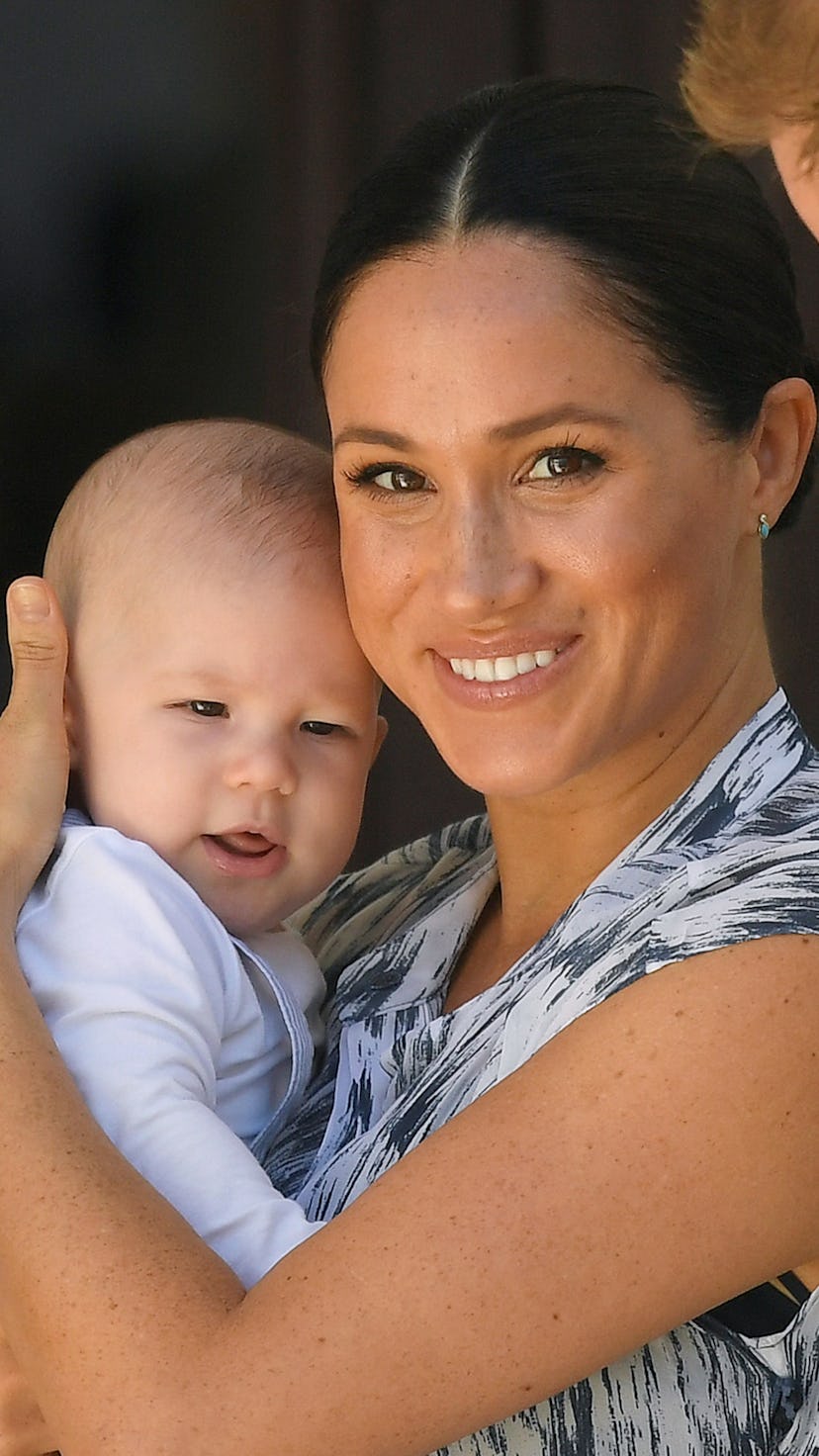 CAPE TOWN, SOUTH AFRICA - SEPTEMBER 25:Meghan, Duchess of Sussex and their baby son Archie Mountbatt...
