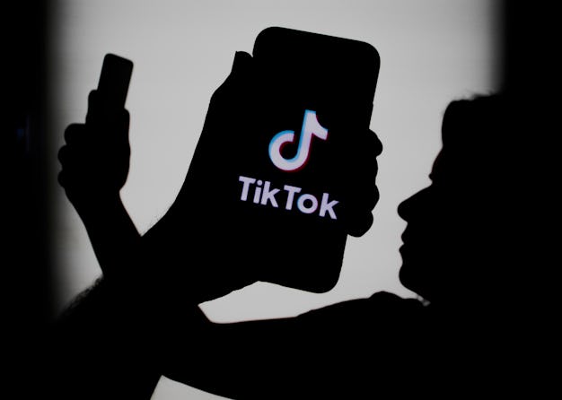 TikTok logo displayed on a phone screen is seen in this illustration photo taken in Krakow, Poland o...