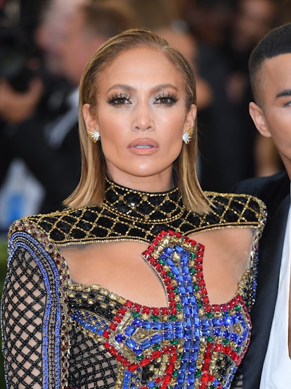 Lopez sported a short and sleek bob at the 2018 Met Gala.