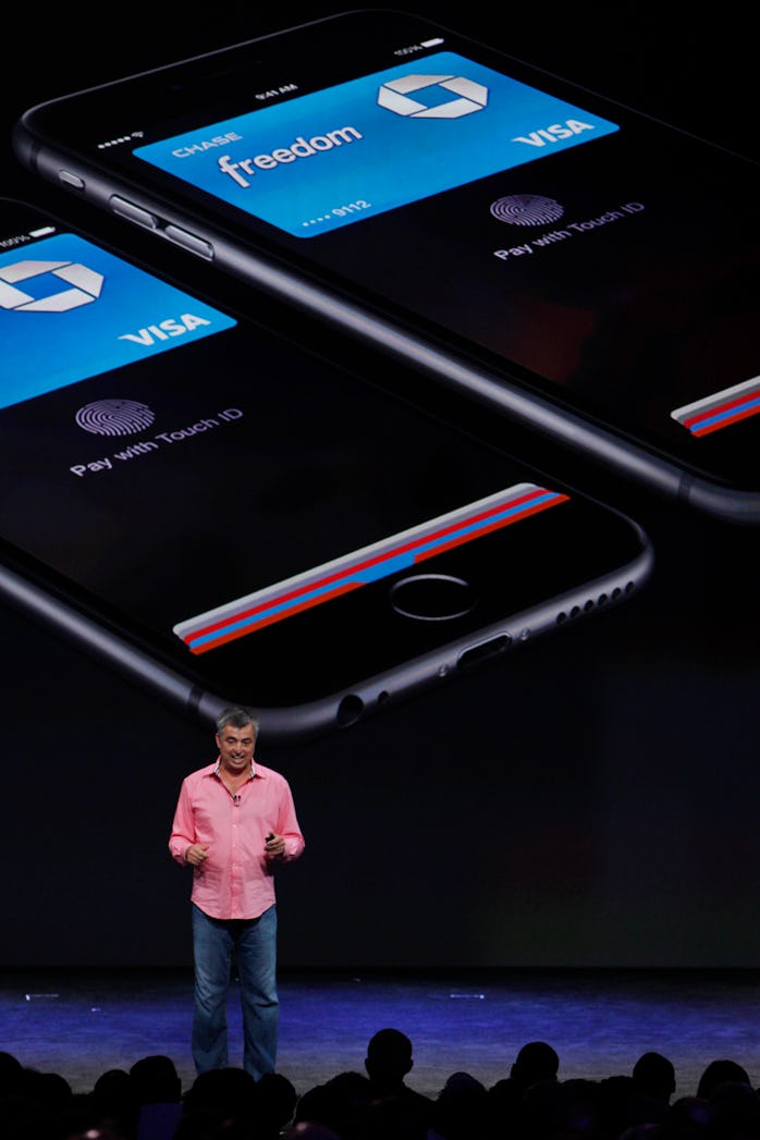 Eddy Cue, Apple senior vice president internet software and services, talks about the Apple Pay duri...