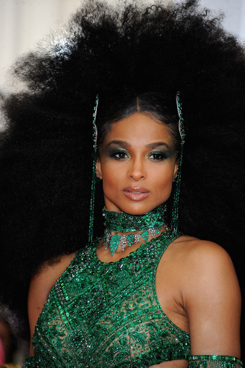 Ciara rocking a smoky eye at the 2019 Met Gala.